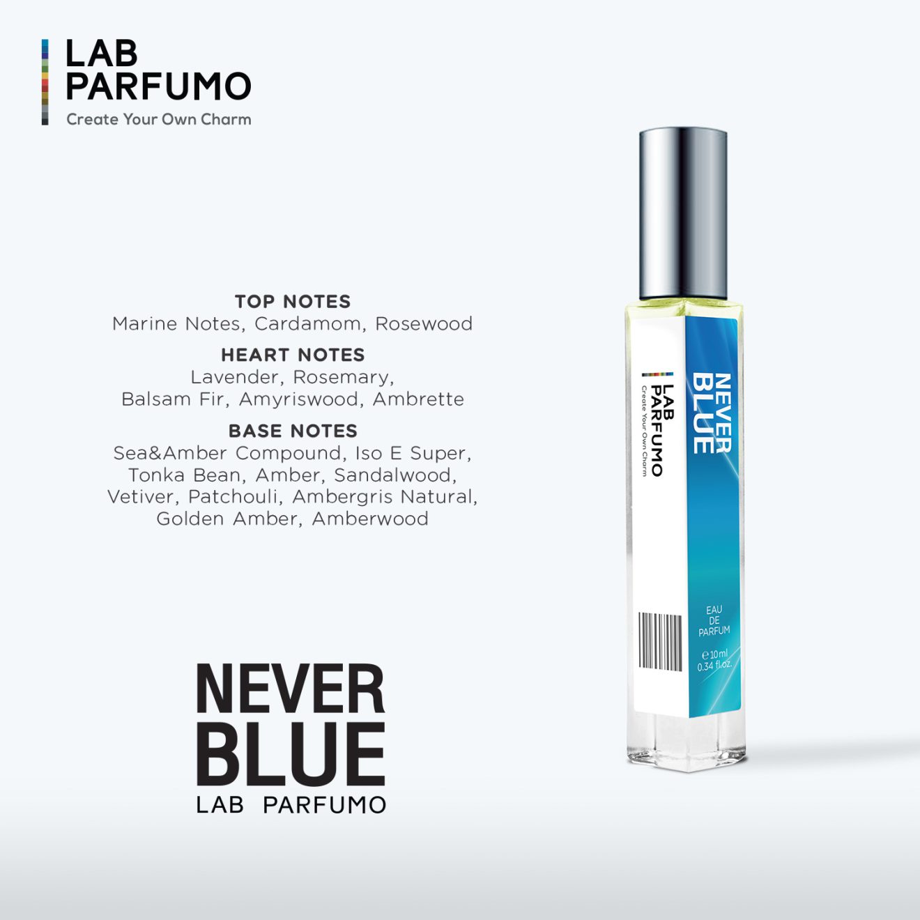 LAB PARFUMO, Never Blue (10 ml.) - LAB PARFUMO